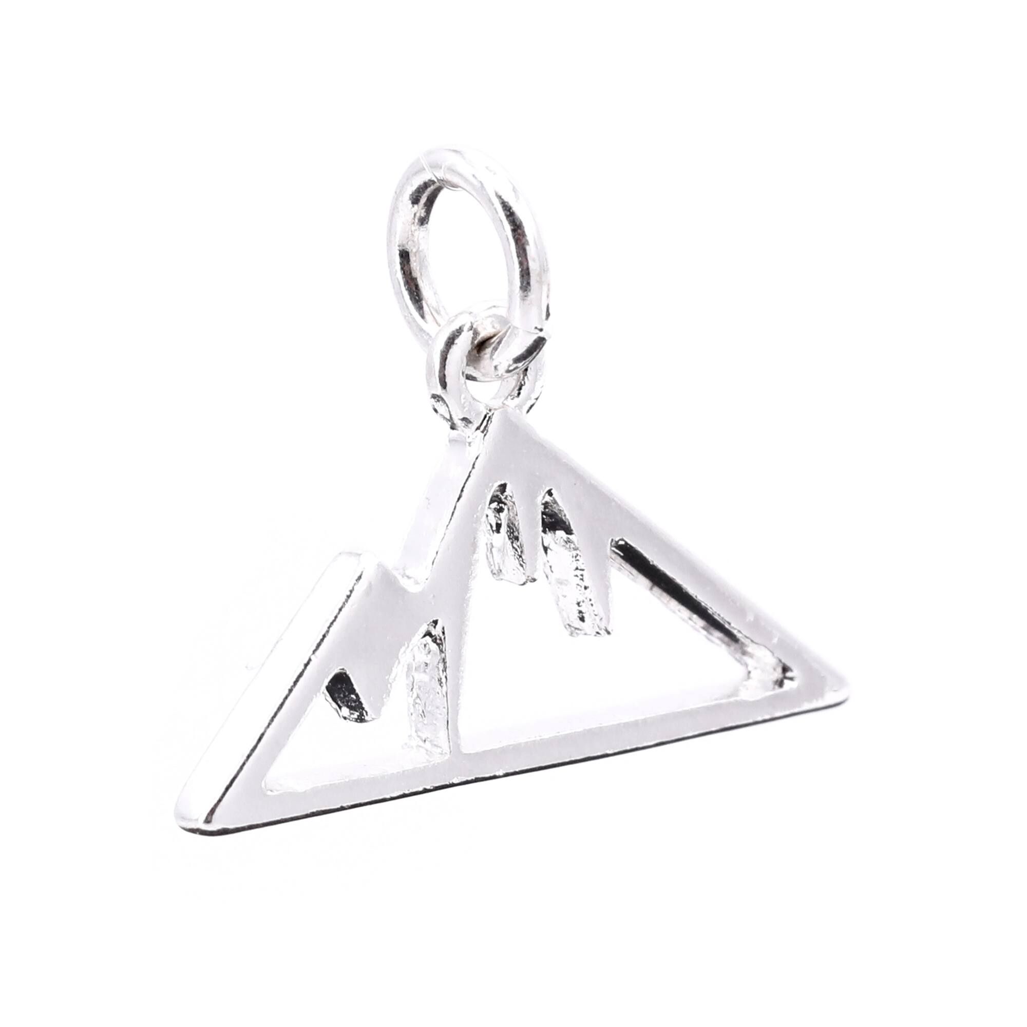 Silver Plated Mountain Charm by Bead Landing™